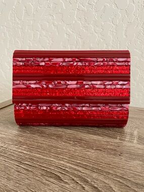 Kurt Geiger London Red Acrylic Clutch